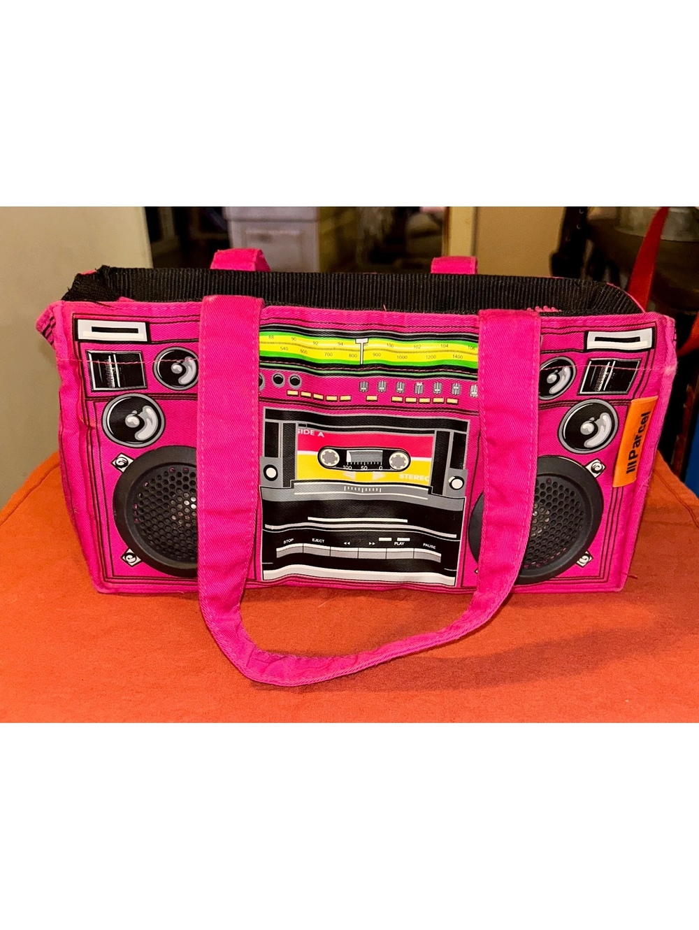 Working parcel y2k boombox purse